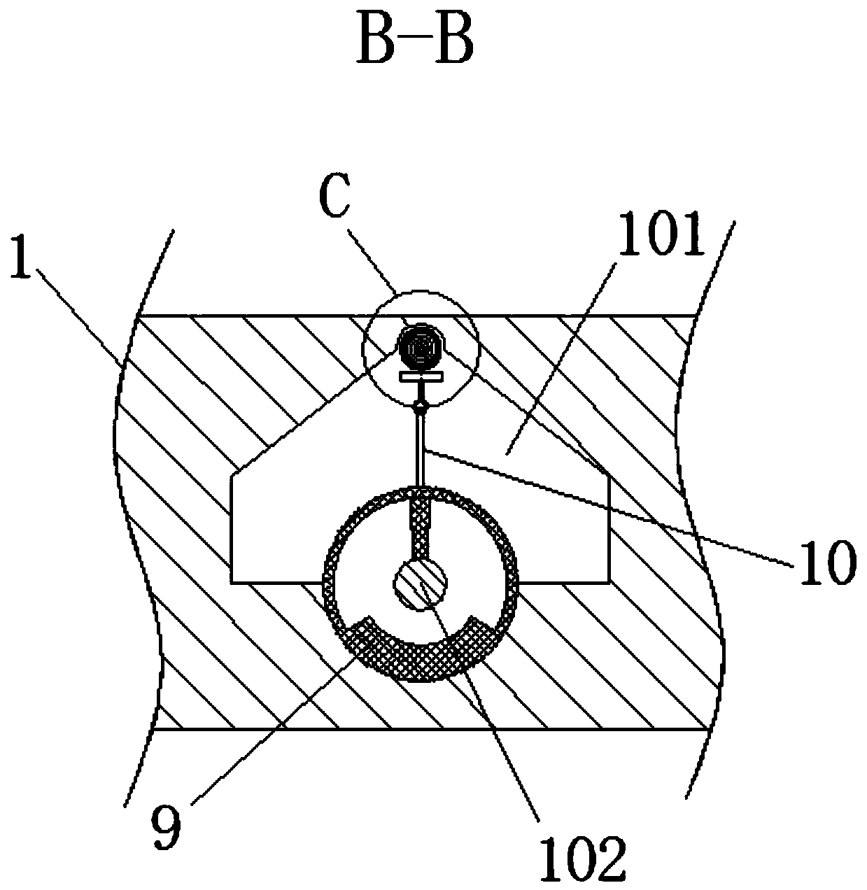 Corner protection device for large furniture supporting part based on gravity center principle