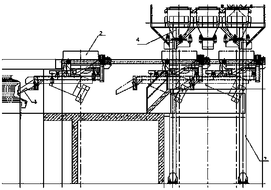 Steelmaking alloy and slag material automatic discharging and weighing putting device and method