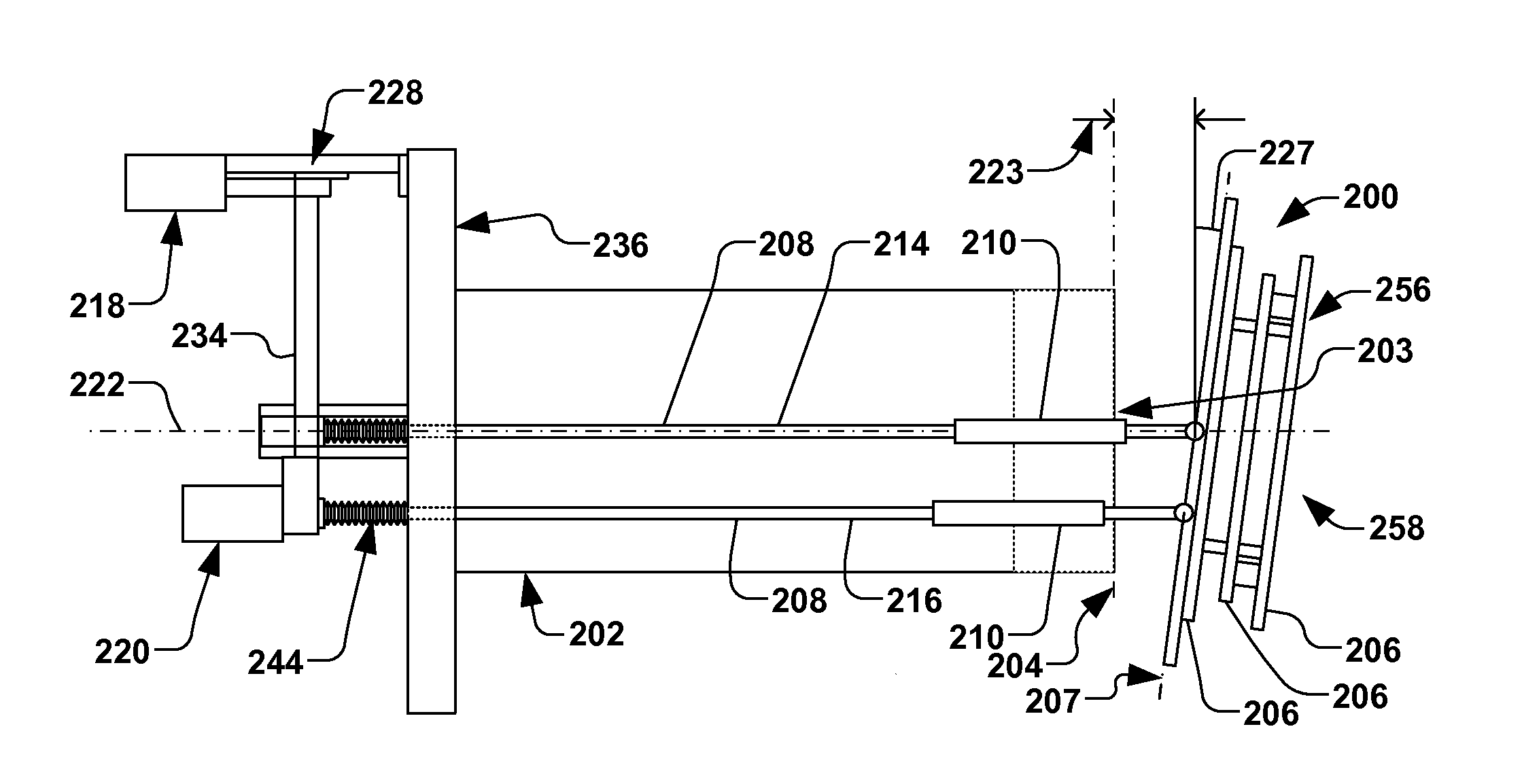 Integrated extraction electrode manipulator for ion source