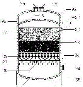 Production method of multi-medium antibacterial and scale-restraining water purifier provided with two tanks
