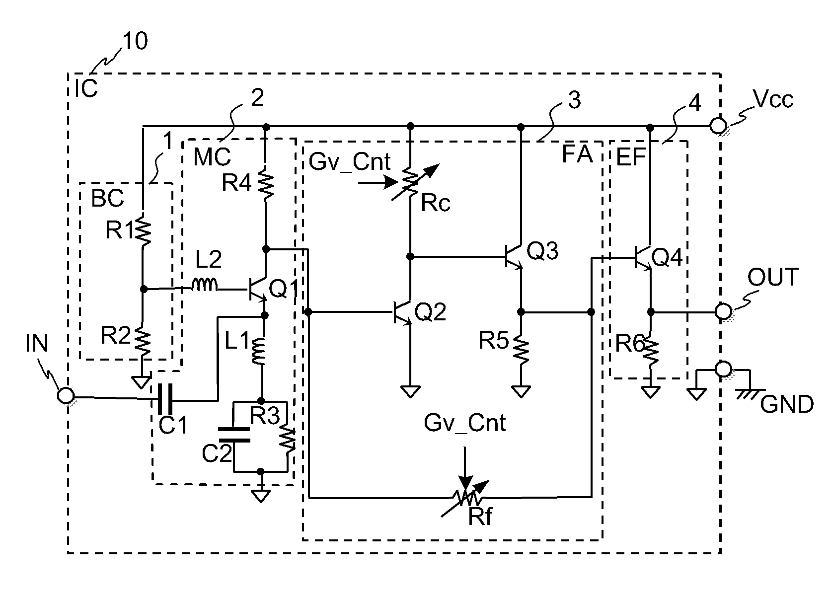 Semiconductor integrated circuit with variable gain amplifier
