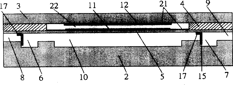 Monolithic unidirectional liquid micropump having suspension T shaped valve film micro valve