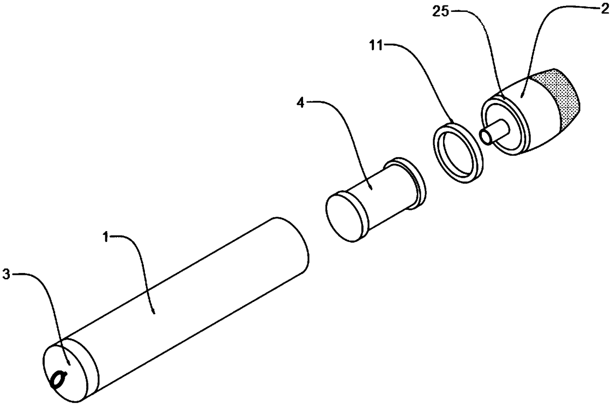 Electronic cigarette-type stem cell suction apparatus with replaceable cigarette cartridge