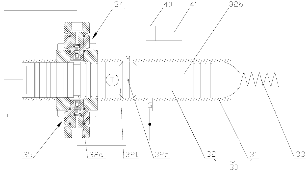 Pressure stop valve of hydraulic variable displacement motor