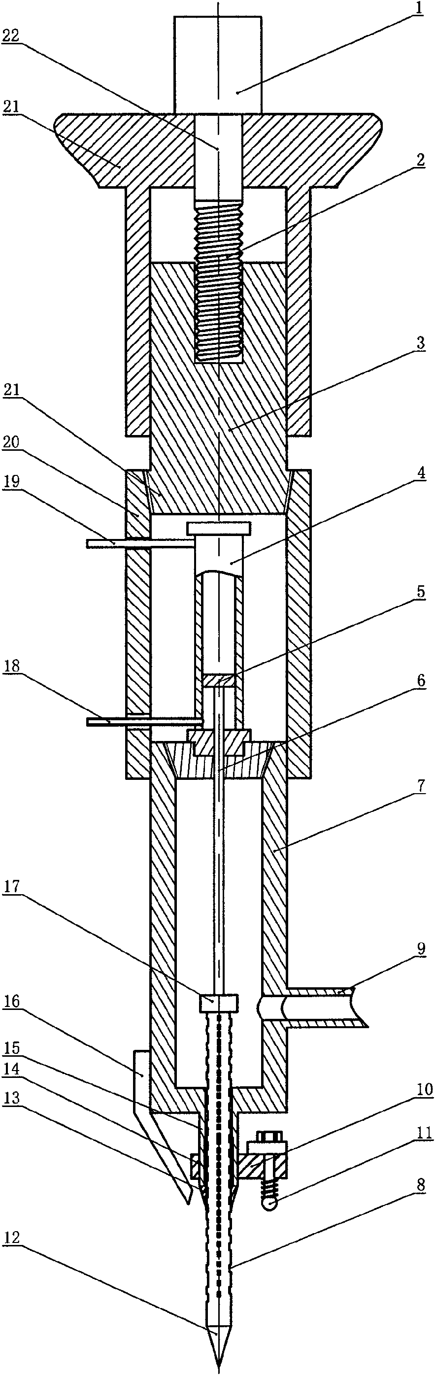 Injection device for fat beef injection adipose
