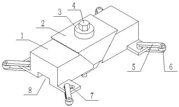 Rectangular tube assembly welding expanding device