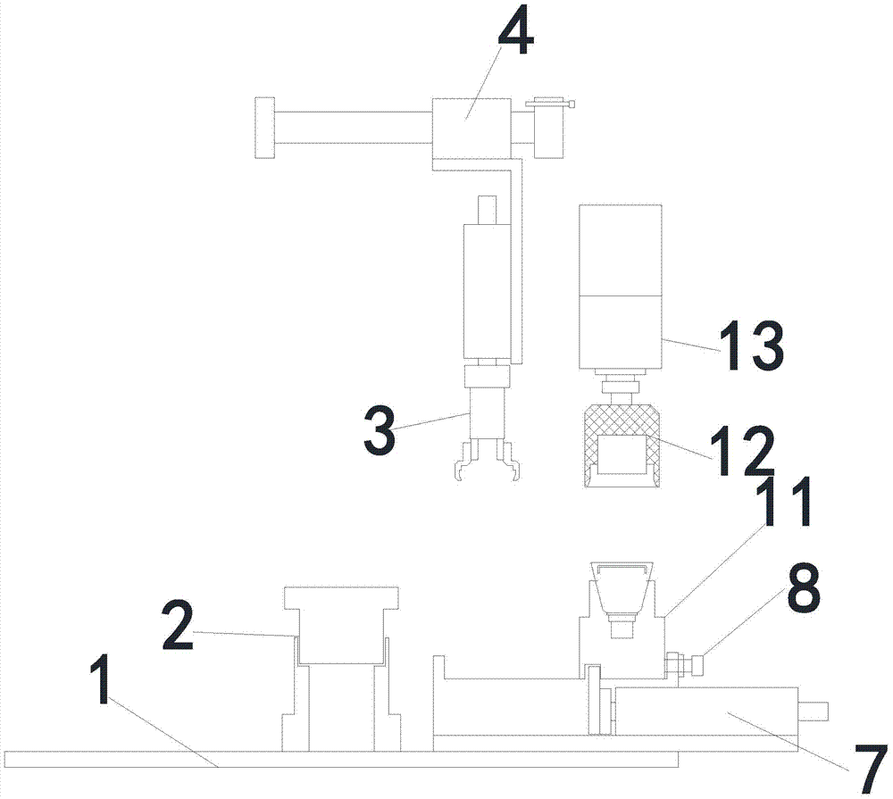 A pressing device suitable for LED lamp heat sink and its realization method