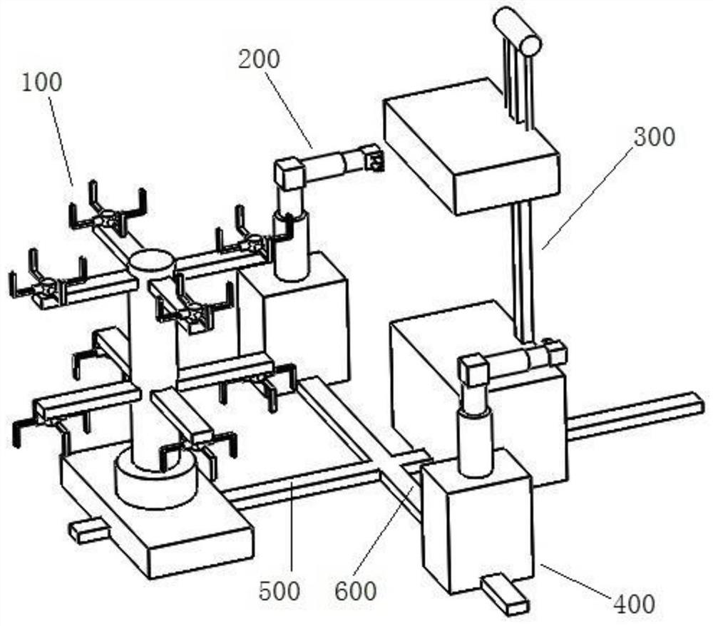 An automatic stamping device for long-axis complex stamping parts