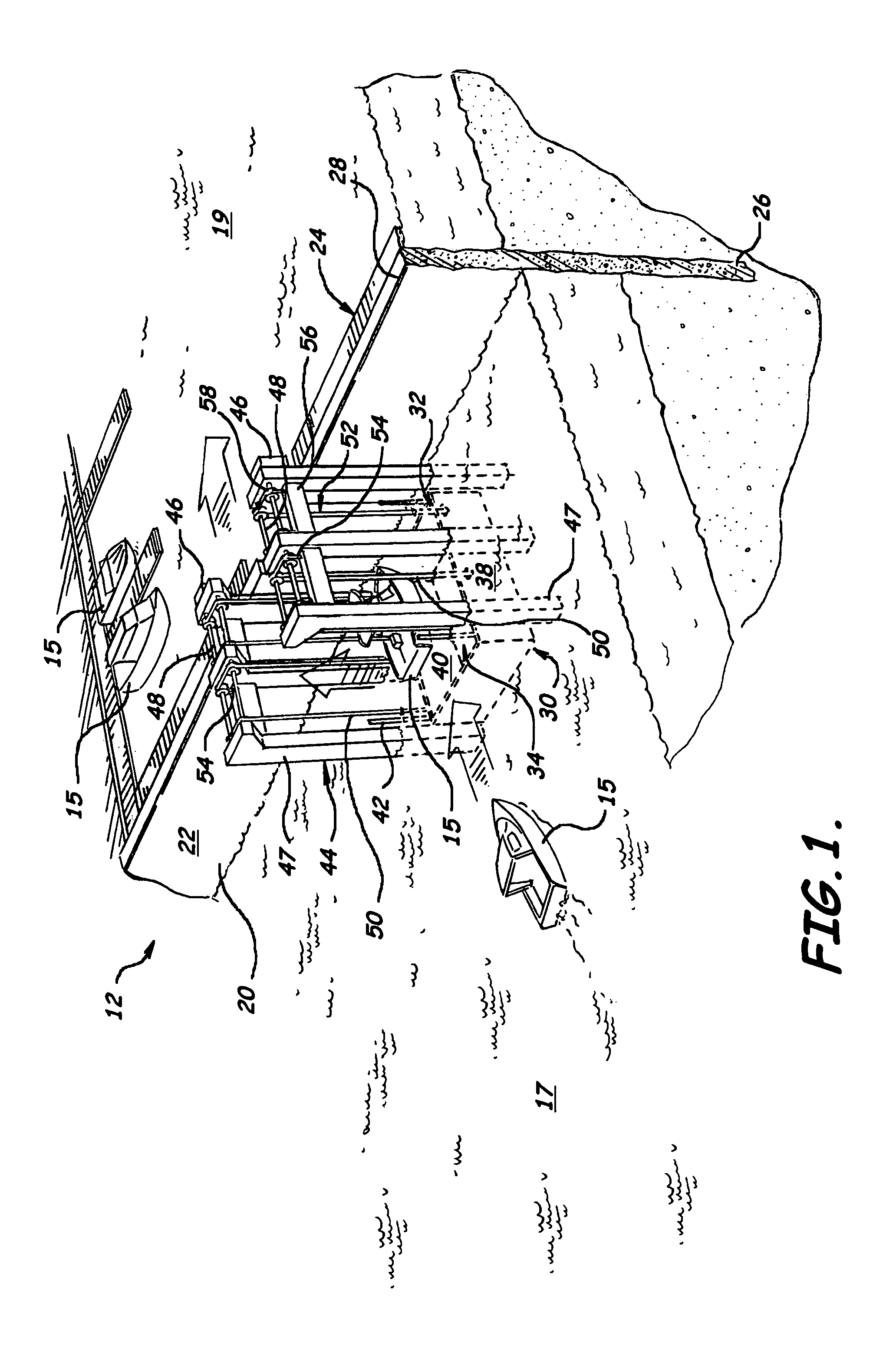 Vessel transfer system and associated methods