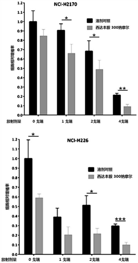 Application of chidamide and derivatives thereof