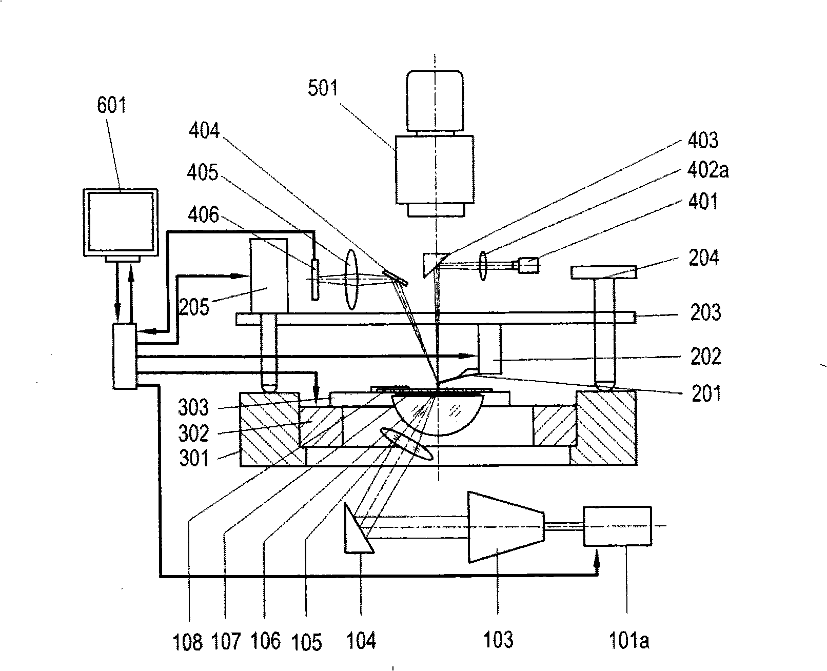 Probe-induced surface plasma resonance lithographic device and method