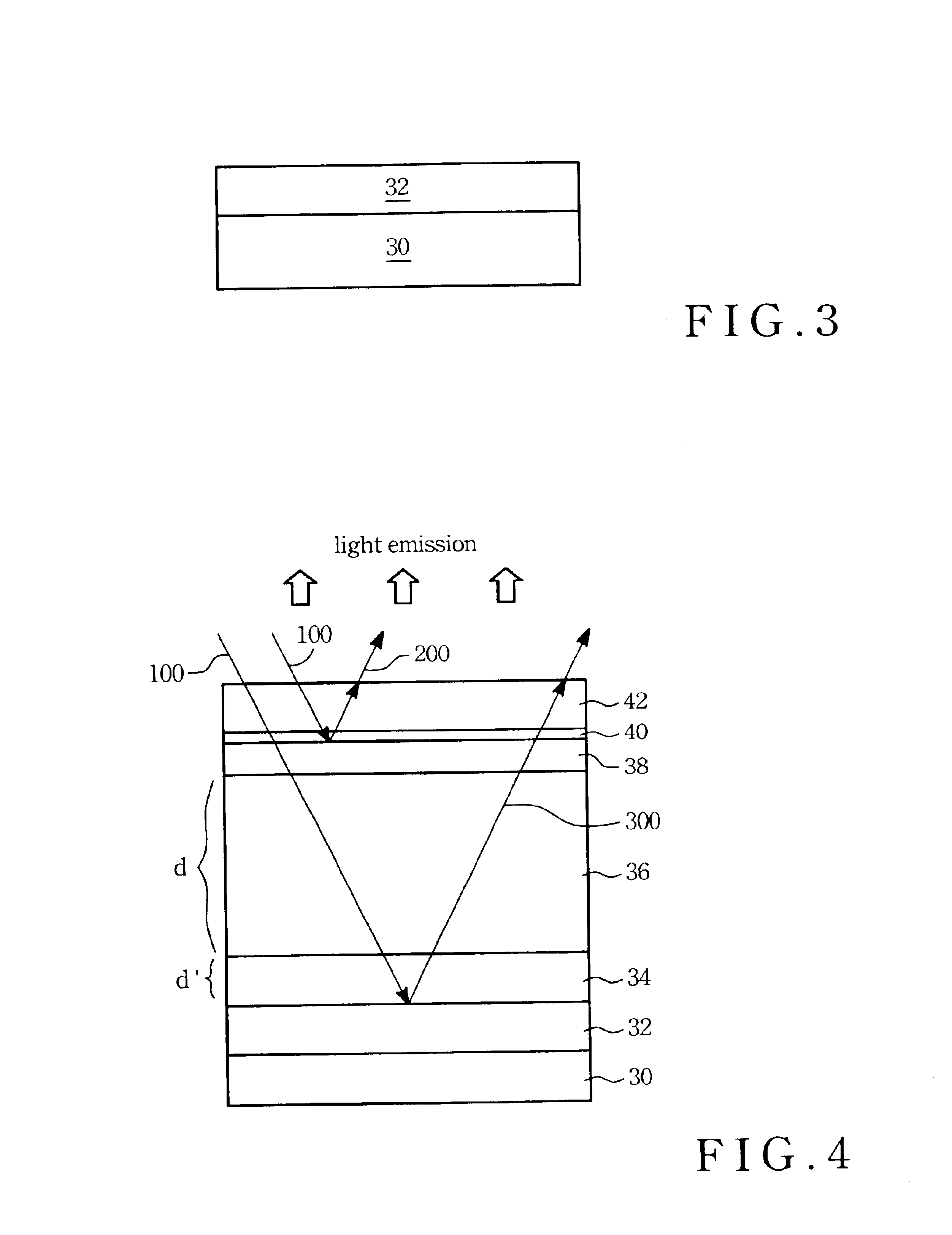 Organic light-emitting diode devices having reduced ambient-light reflection and method of making the same