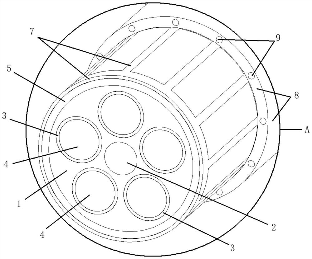 Composite material high and low temperature resistant signal cable