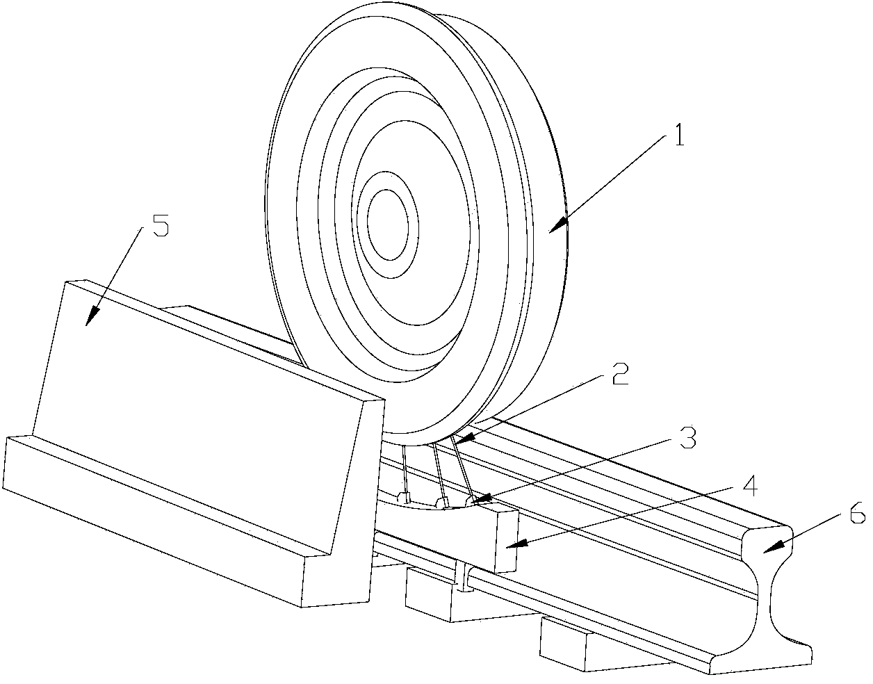 Device and method for detecting wheel diameter of urban rail vehicle through sensors installed on arc in normal direction
