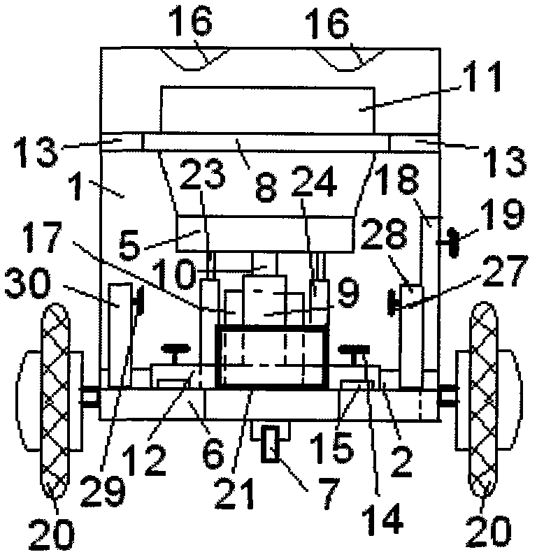 Electric cart provided with enclosure and convenient for diabetes patients to have examination and eliminate lower extremity edema