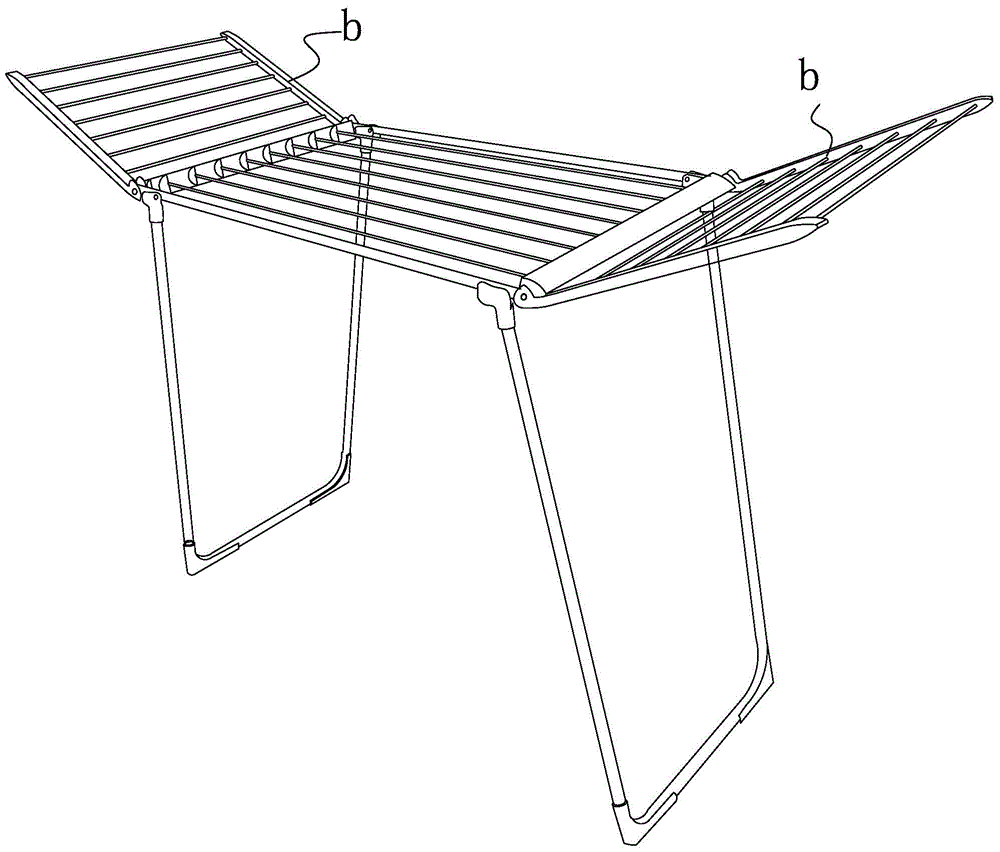 The side frame assembly and positioning tooling of the clothes rack automatic assembly system