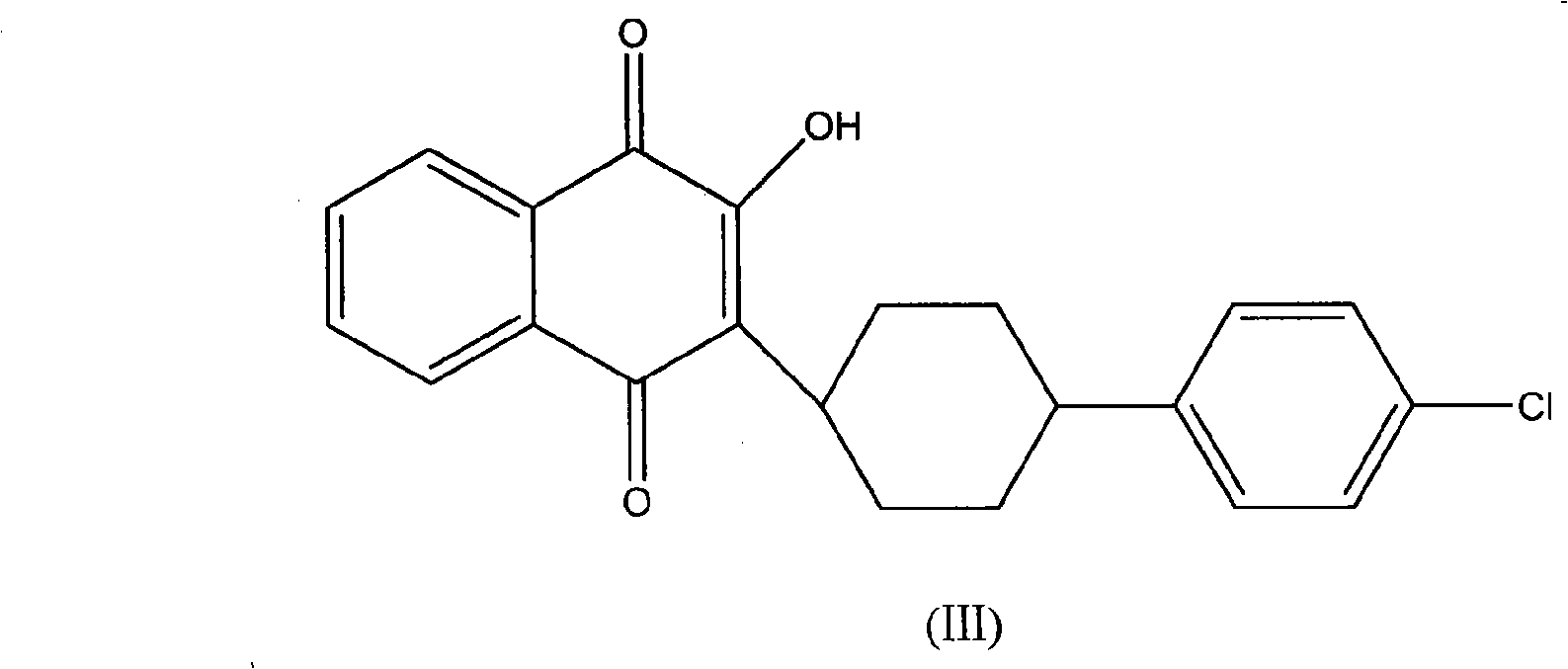 Technique for synthesizing atovaquone