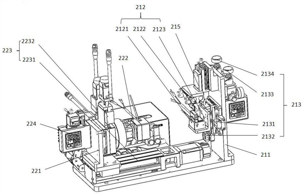 Assembly positioning device and system for earphone shell and flat cable