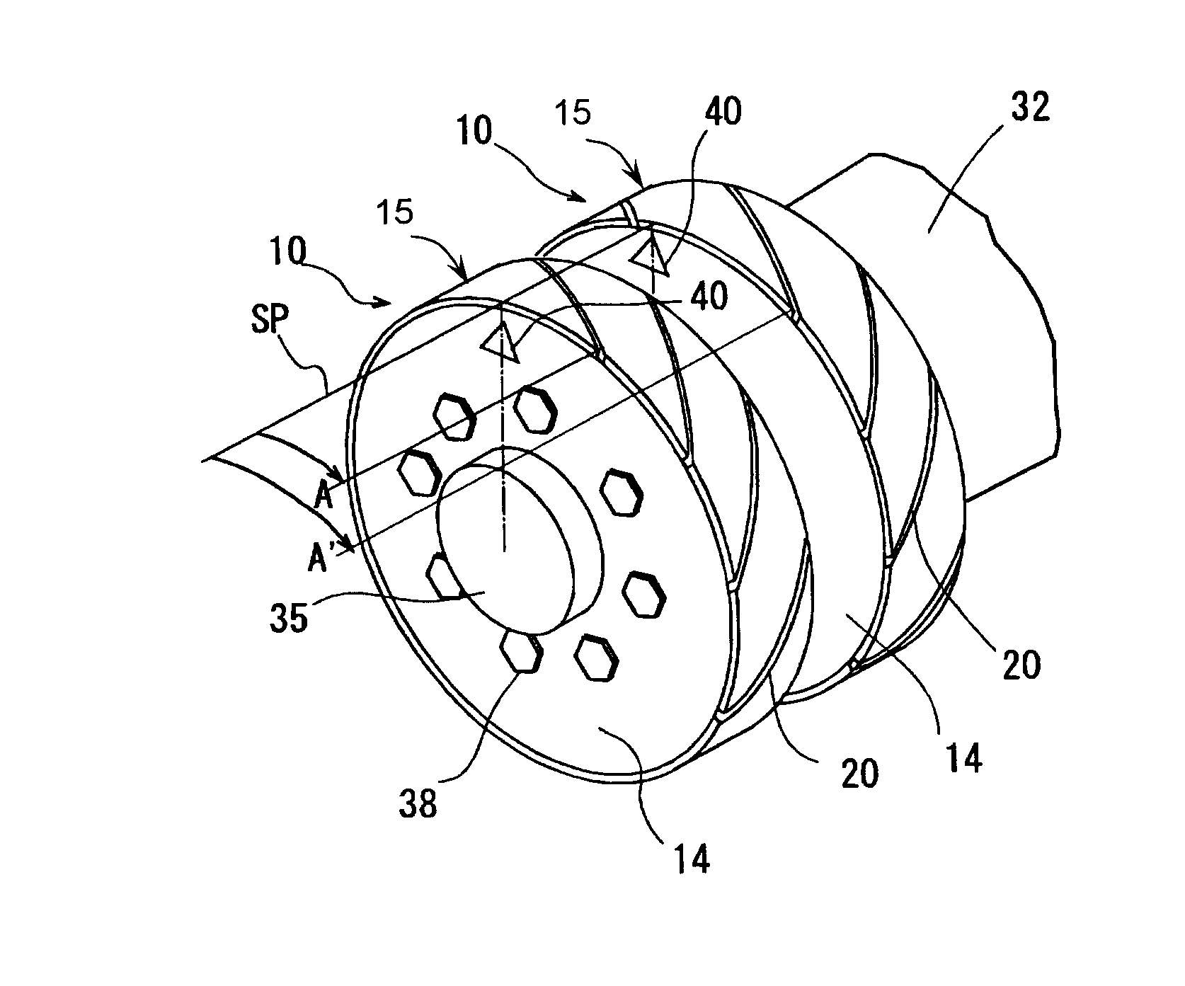 Wheel spindle device for grinding machine