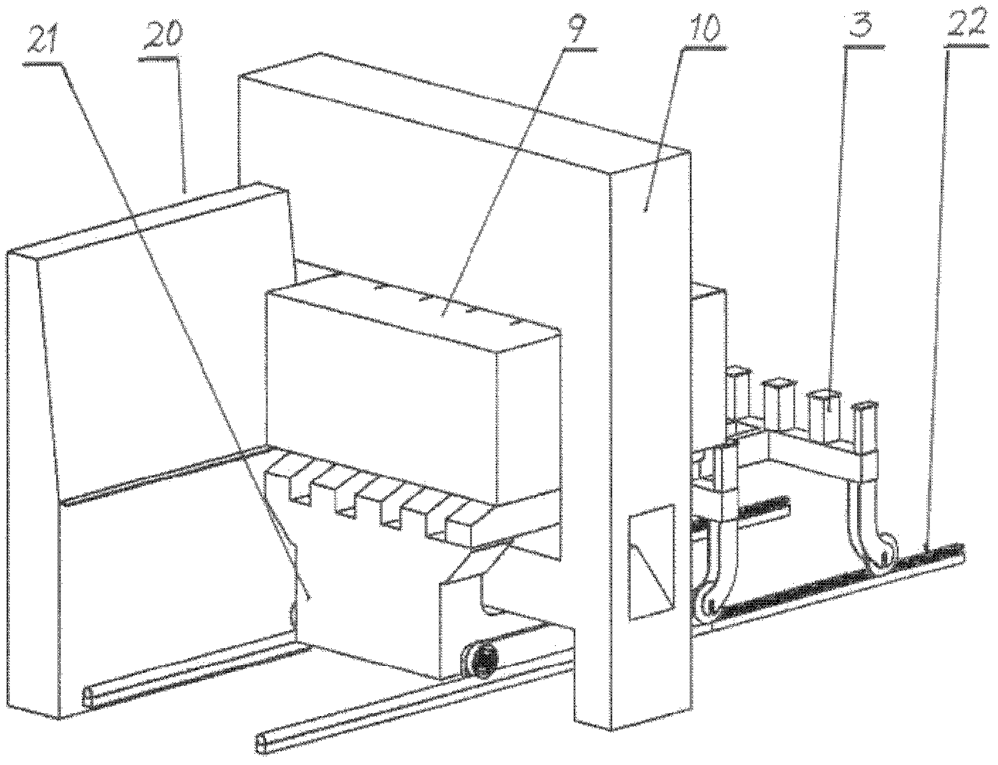 Foam concrete block cutting production line