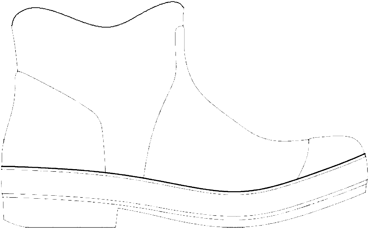 Manufacturing method of shoe shell and three-piece pattern shoe making mold