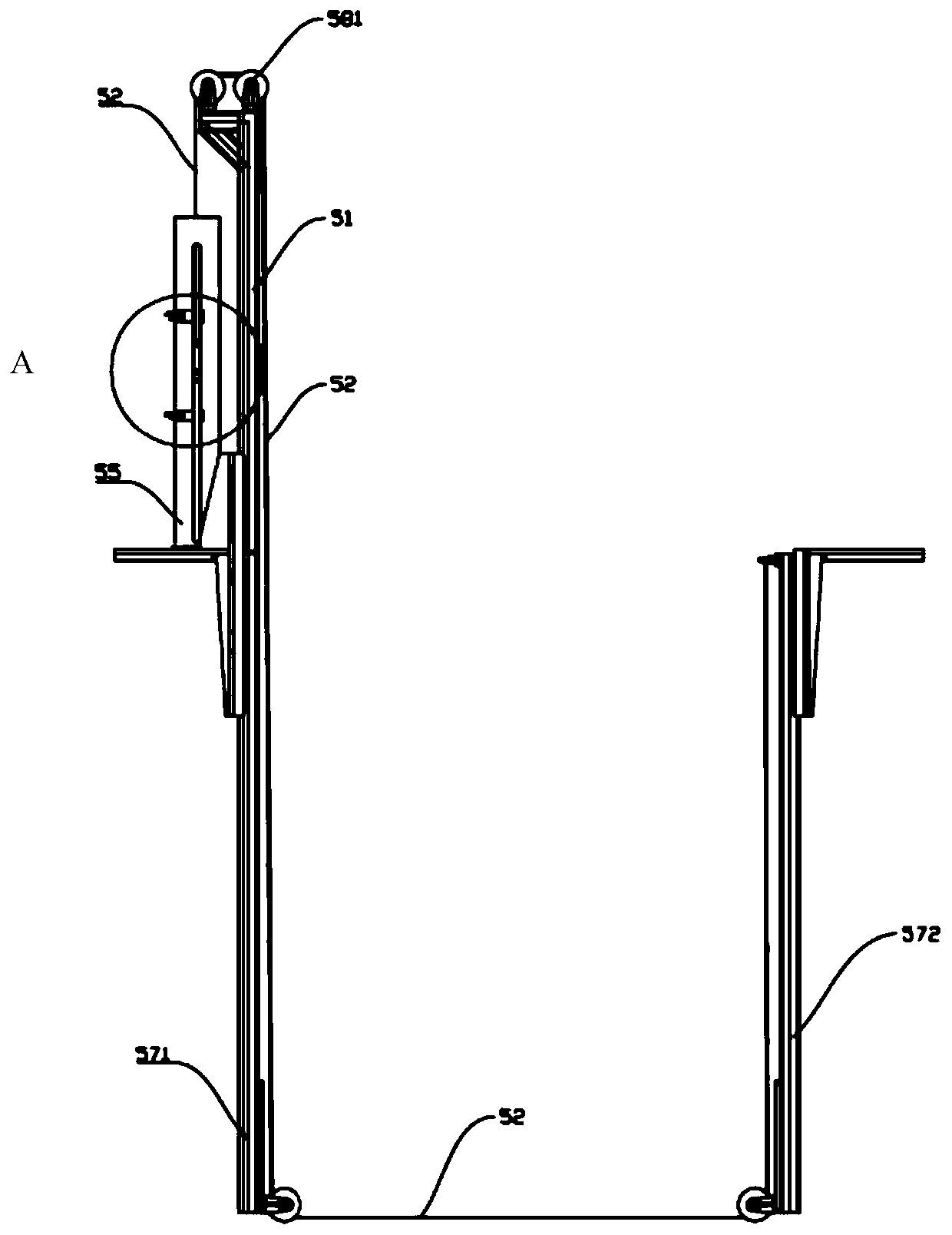 Unmanned crane with steel wire rope winding detecting function