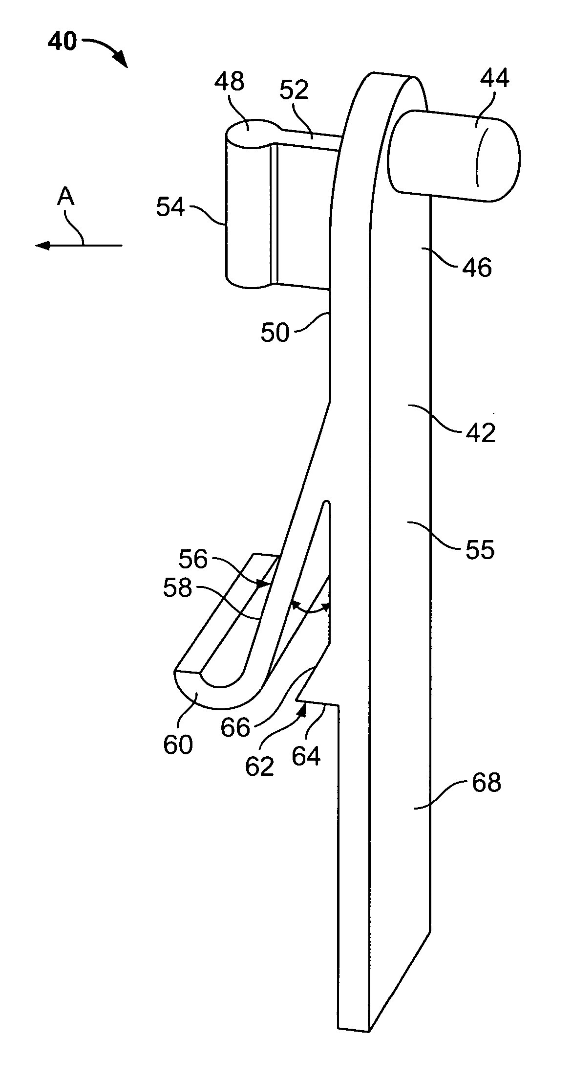 Shelf shipping clip