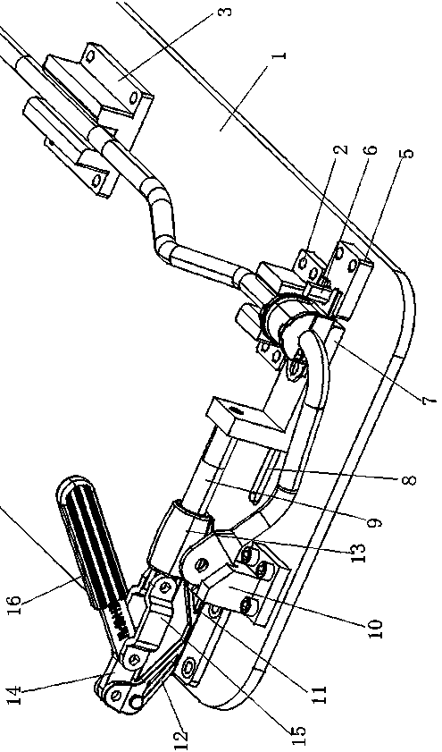 Error-proof mounting tool for rubber gasket buckle of stabilizer bar