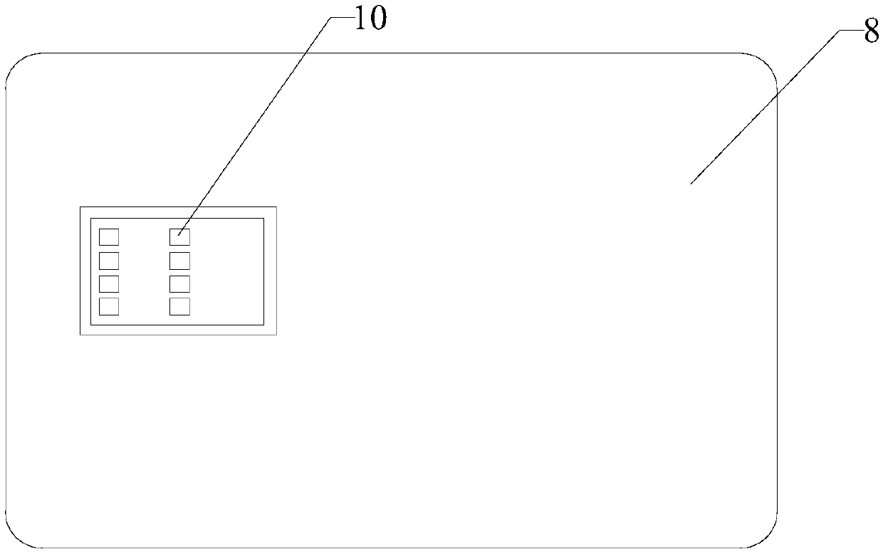 IC card connector elasticity testing method and terminal, and testing card and testing machine