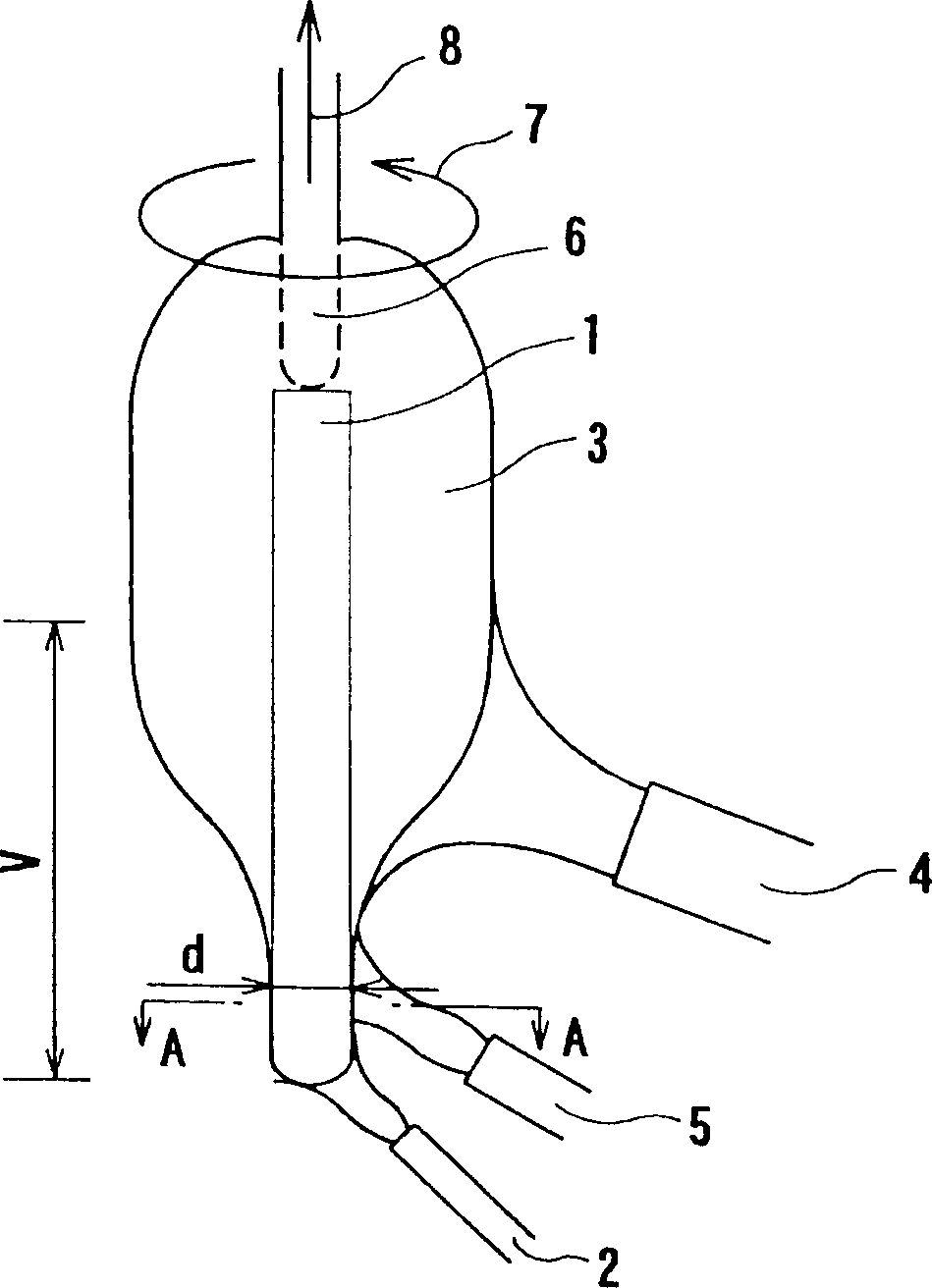 Device for making optical fiber powder-deposit and method for making powder-deposit using said device optical-fiber