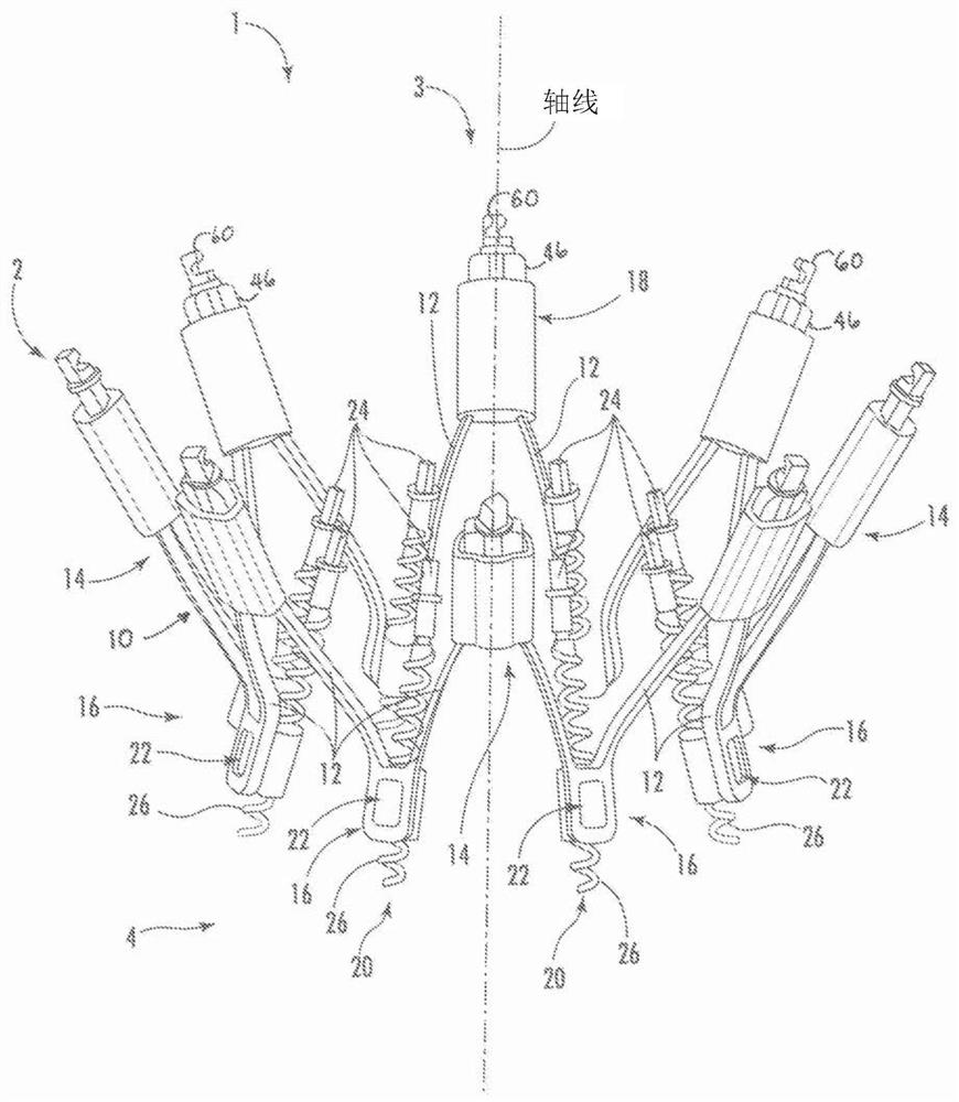 Delivery system with integrated central restraint for an implantable cardiac device