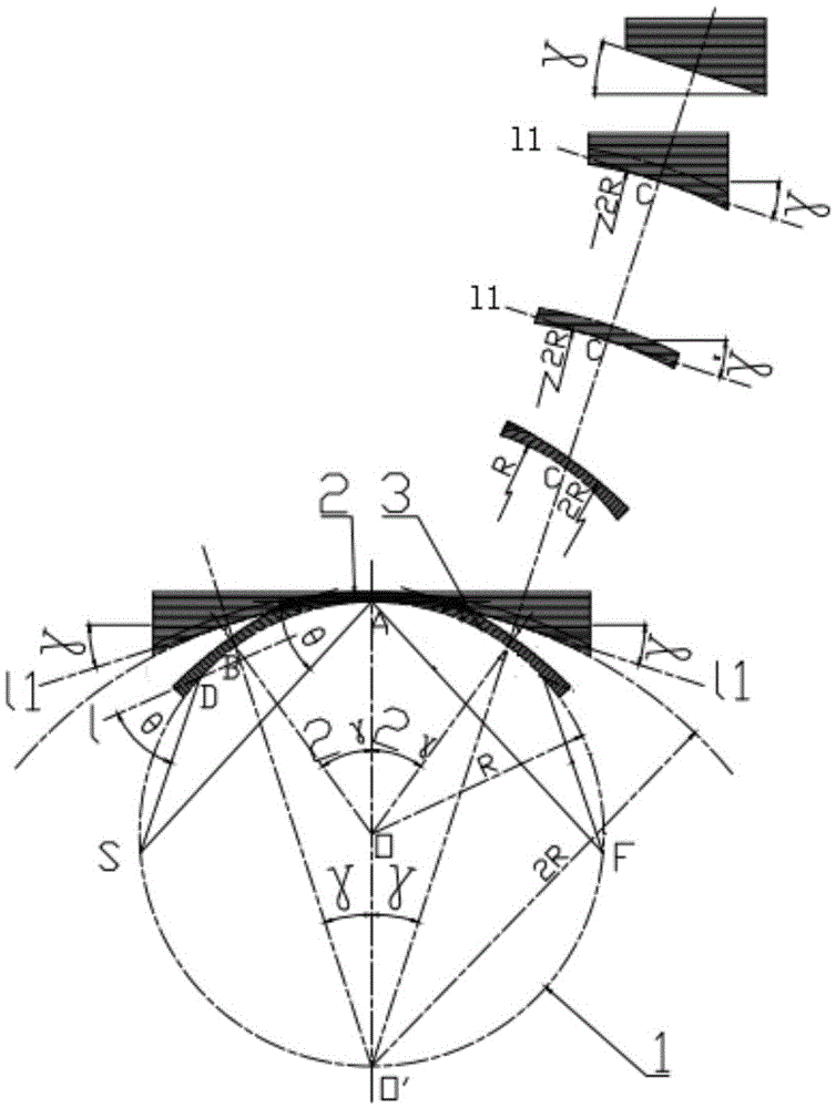 Manufacturing method of large-area total focusing type double curvature bent crystals