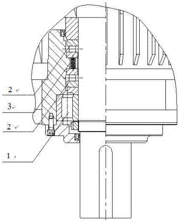 Permanent magnet synchronous direct-driven motor bearing structure of the stirring industry