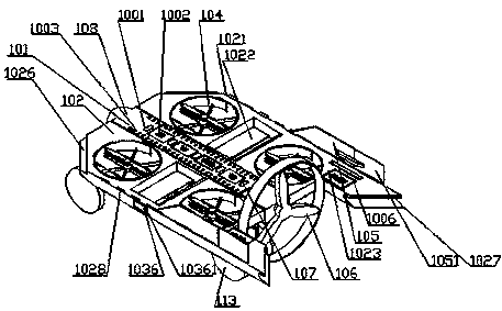 Rear single-ducted fan type composite wing freight aircraft