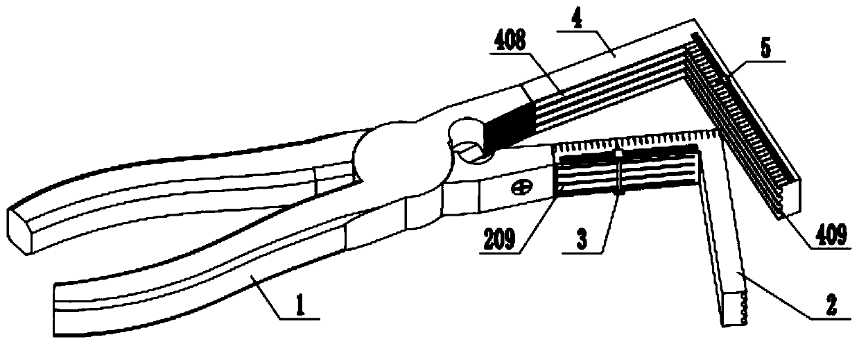 A wire angler for meter installation and power connection