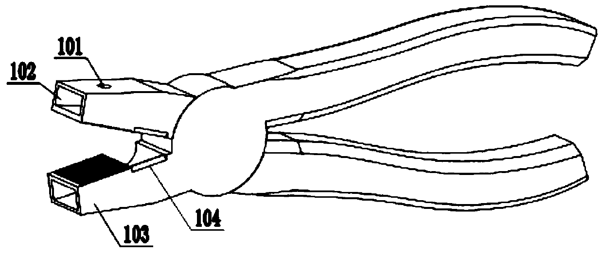 A wire angler for meter installation and power connection