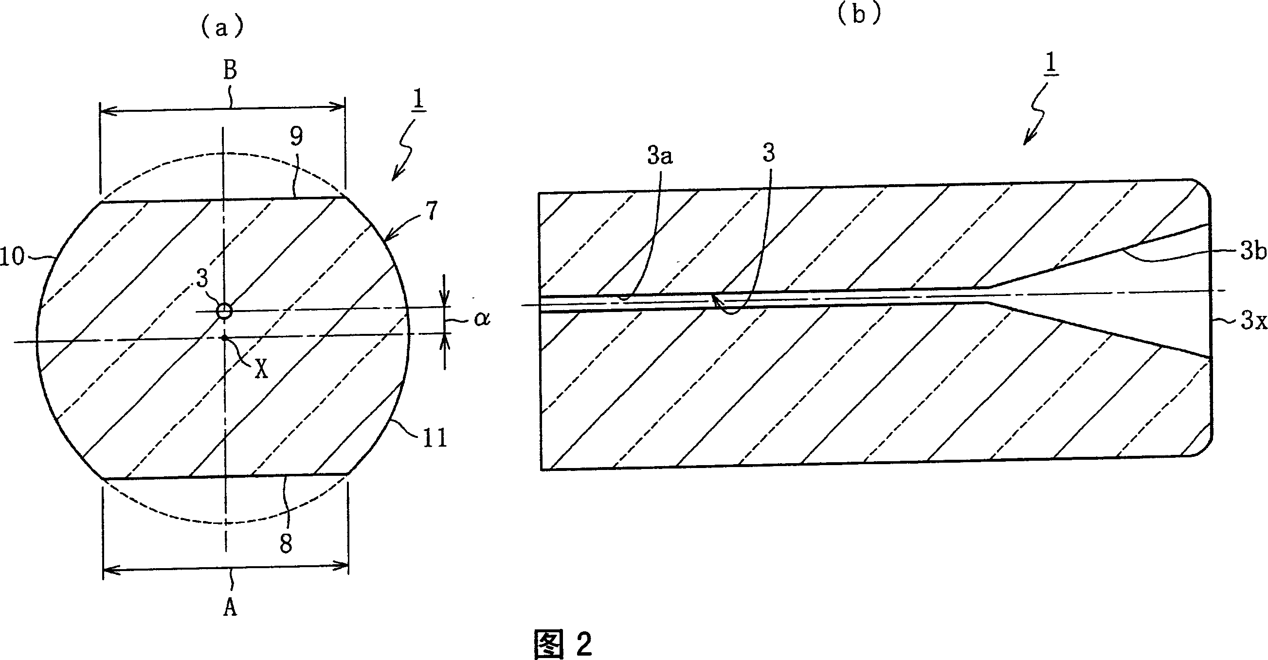 Capillary tube for holding optical fiber and connecting structure for optical component