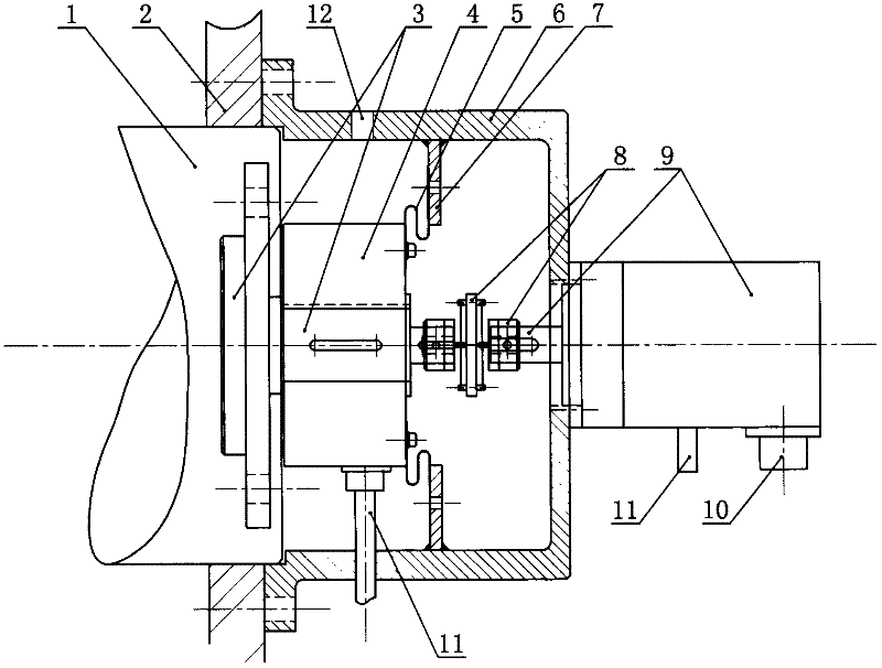 Double-coding mounting bracket for directly-connected low-speed lifter and transmission shafts