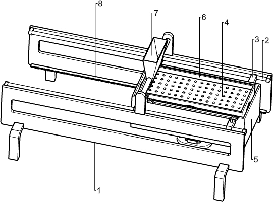 Filling device for chalk manufacturing