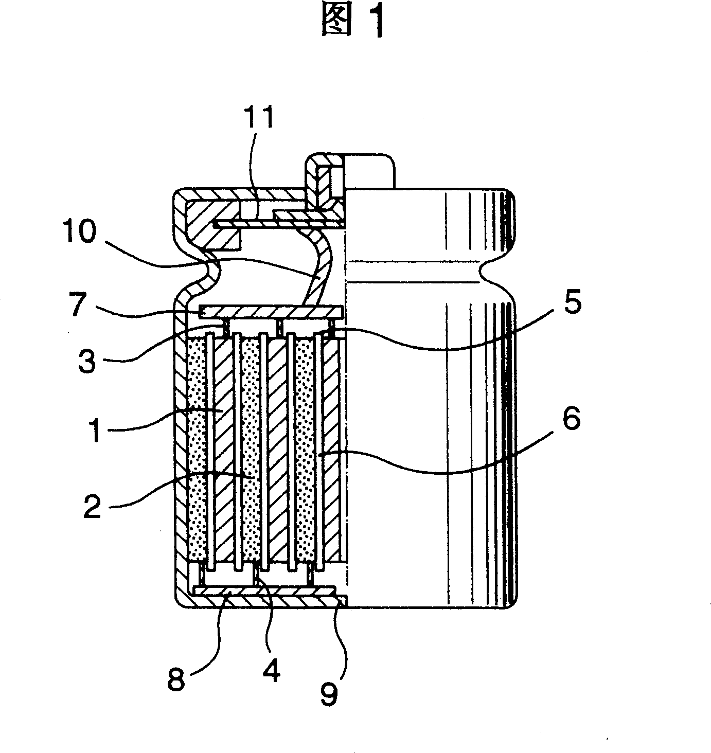 Cylindrical accumulator