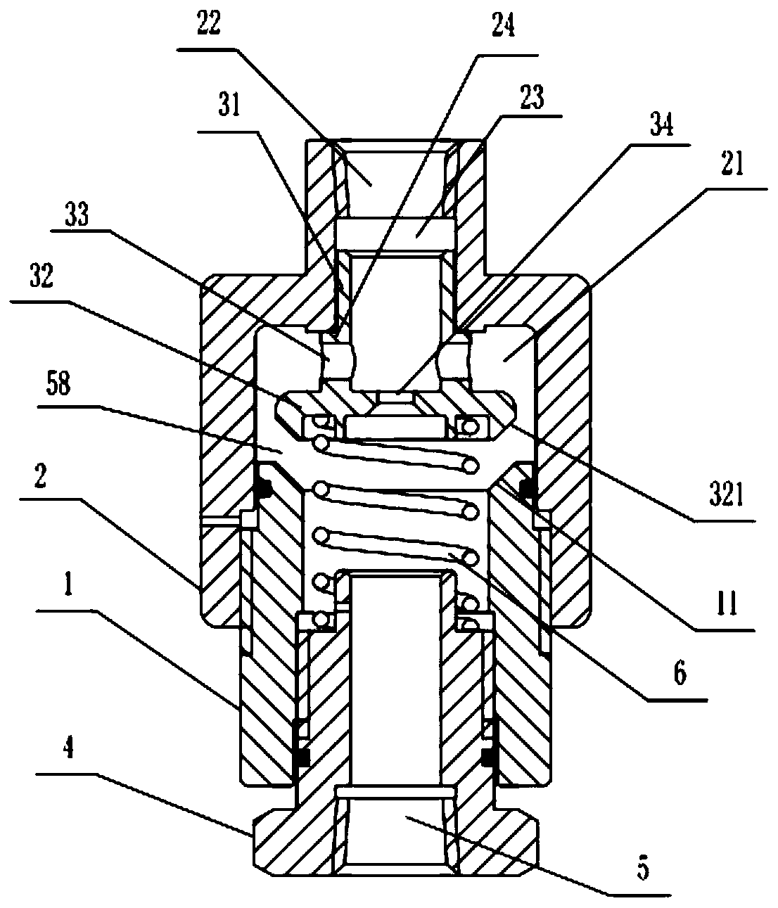 Automatic emission valve capable of realizing slow decompression