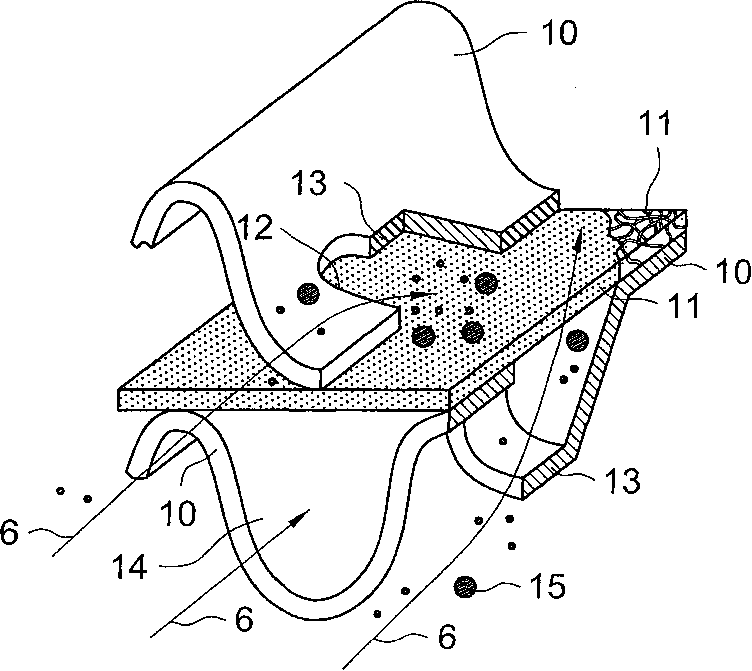Process and apparatus for treating exhaust gas of an internal combustion engine
