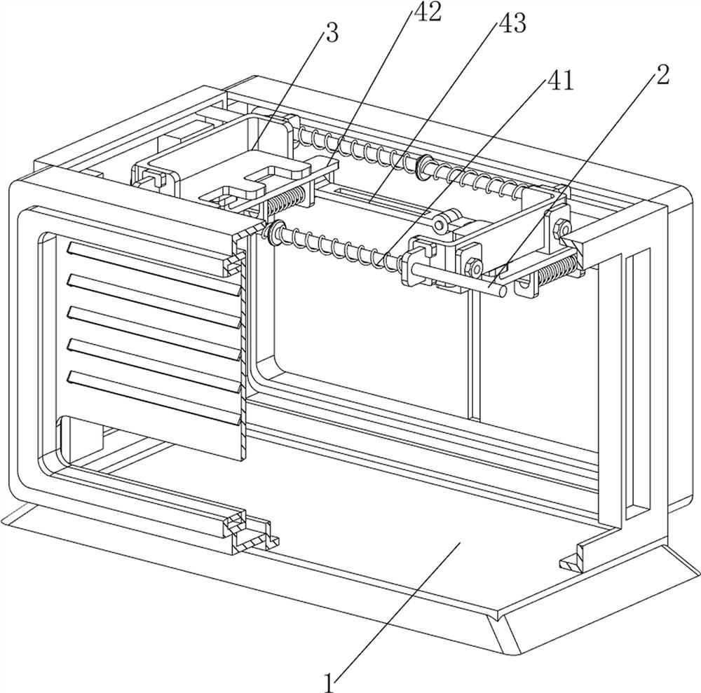 Dispensing device capable of conveniently taking and placing flat integrated circuit chips