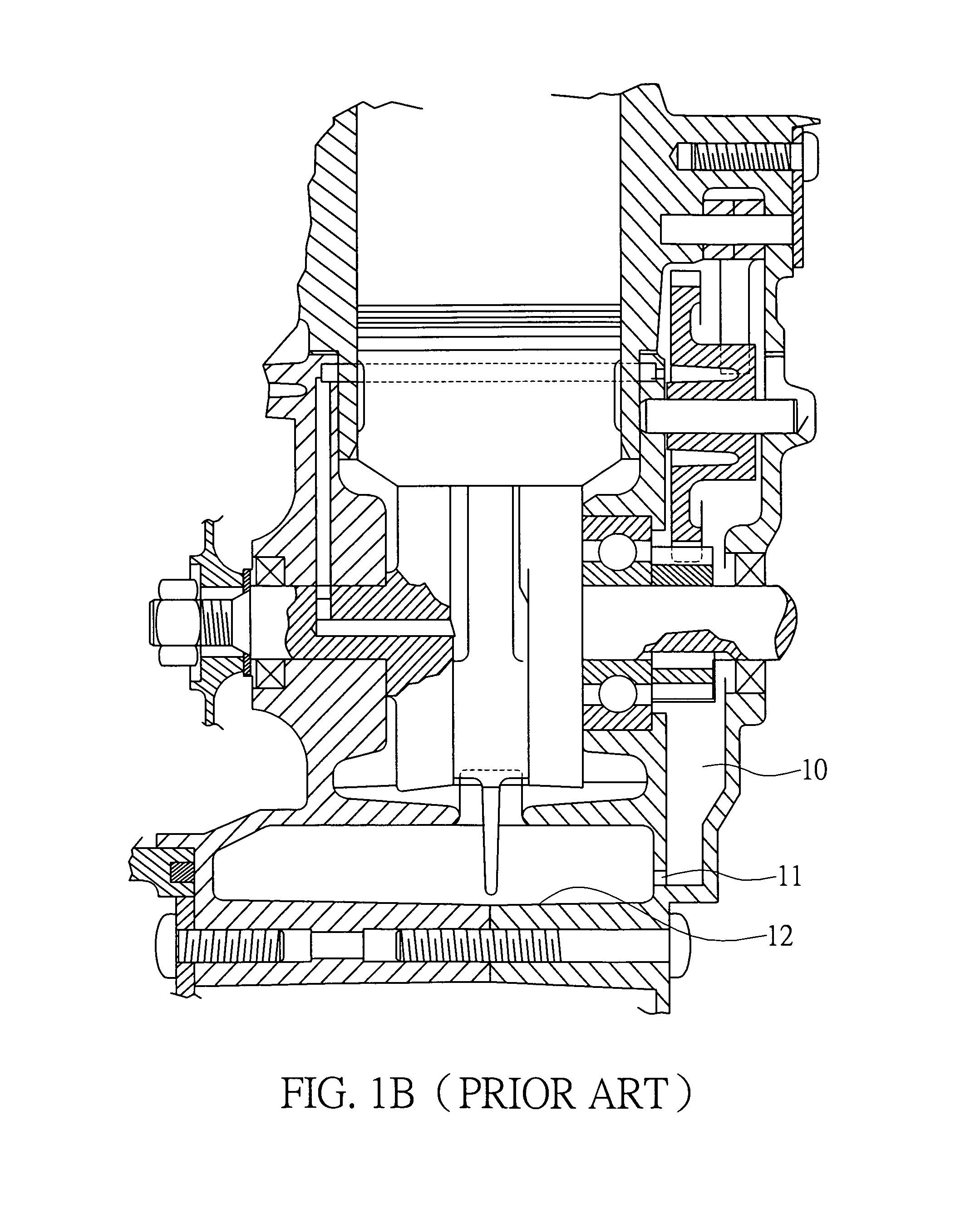 Lubrication device of four-stroke engines