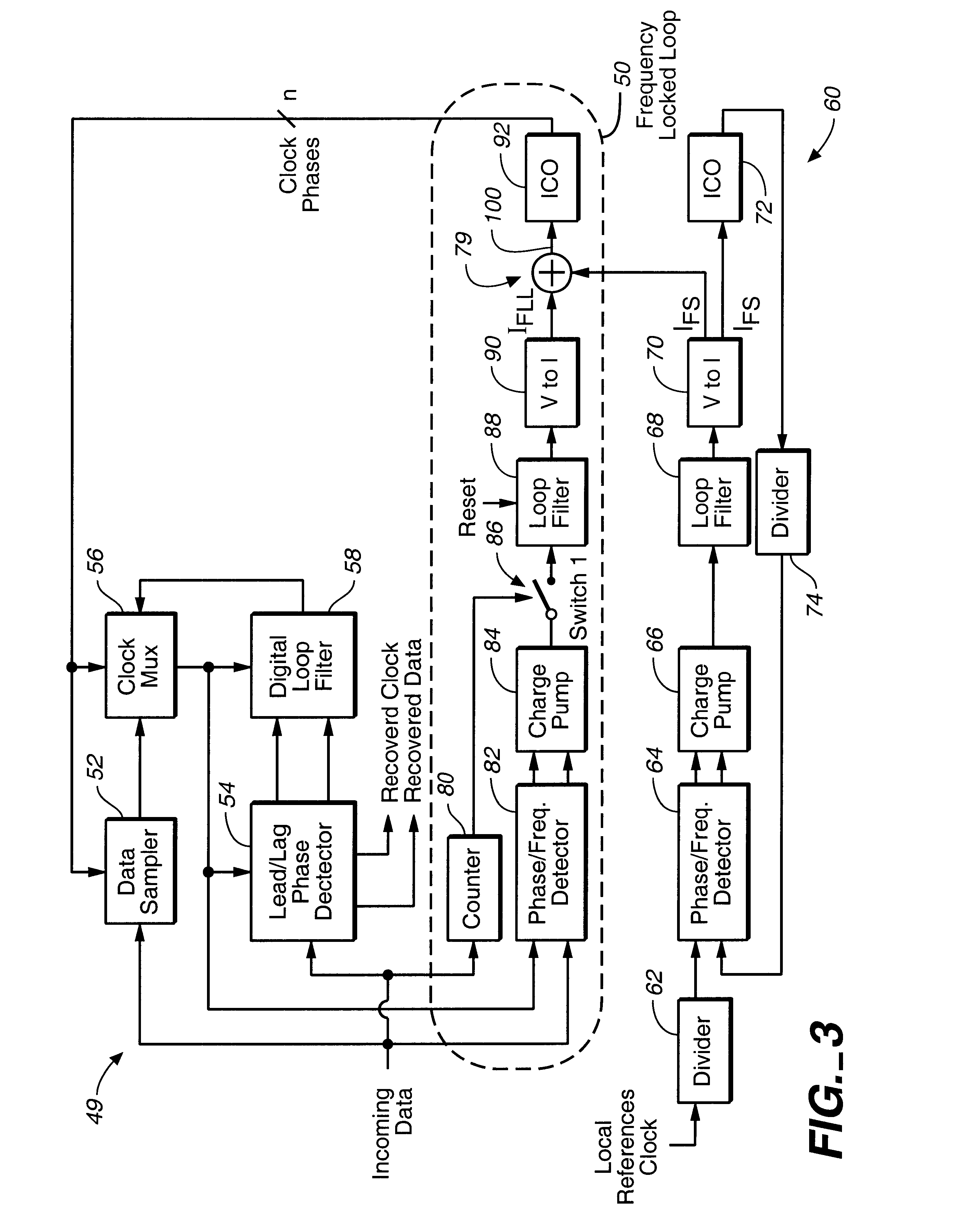 Modified first-order digital PLL with frequency locking capability