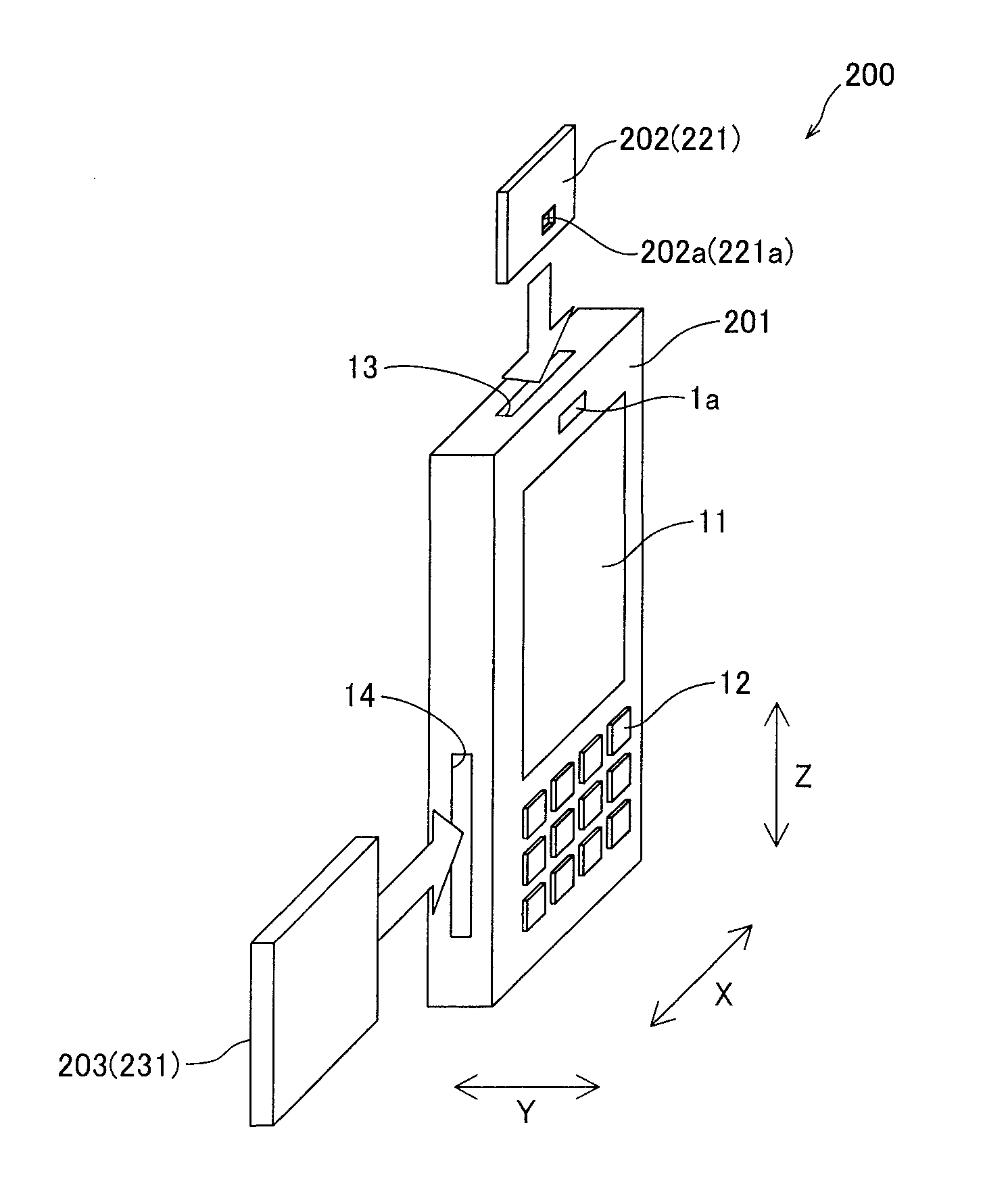 Mobile Device and Radio Communication Portion of Mobile Device