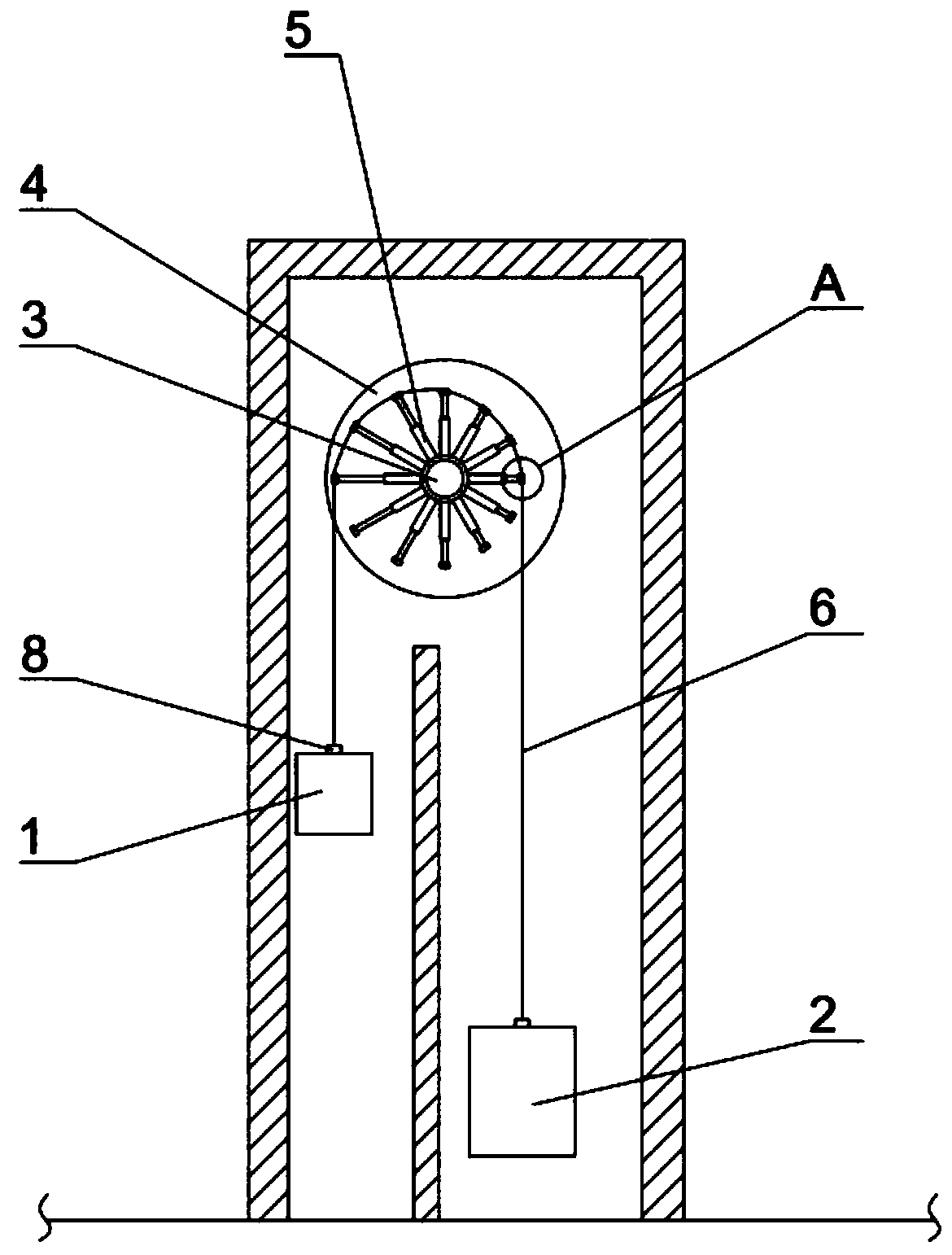 Self-balancing lifting device and control method thereof