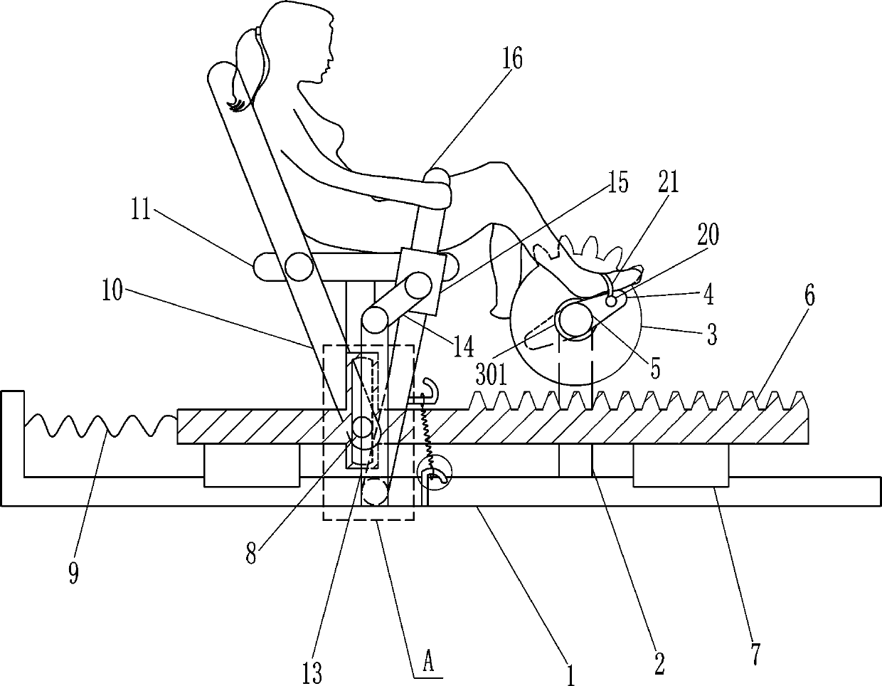 An ankle stretching device