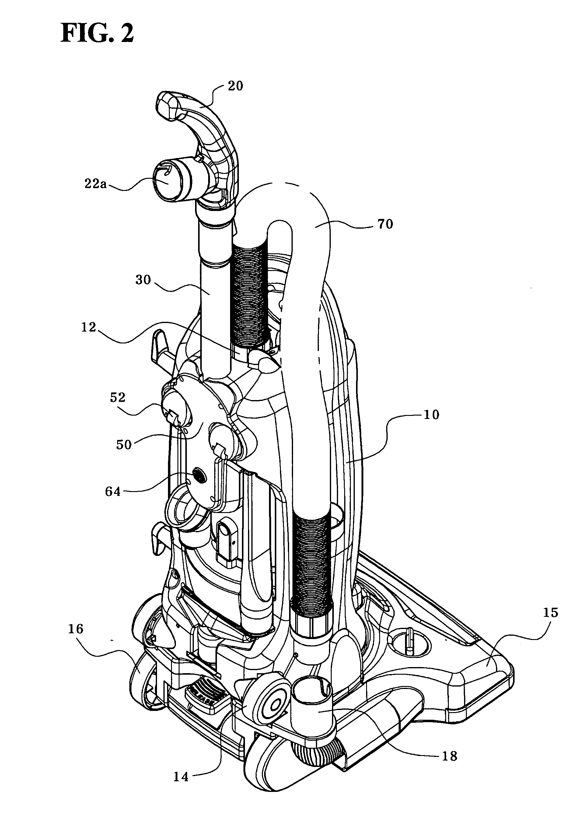 Upright type vacuum cleaner capable of being converted to canister type