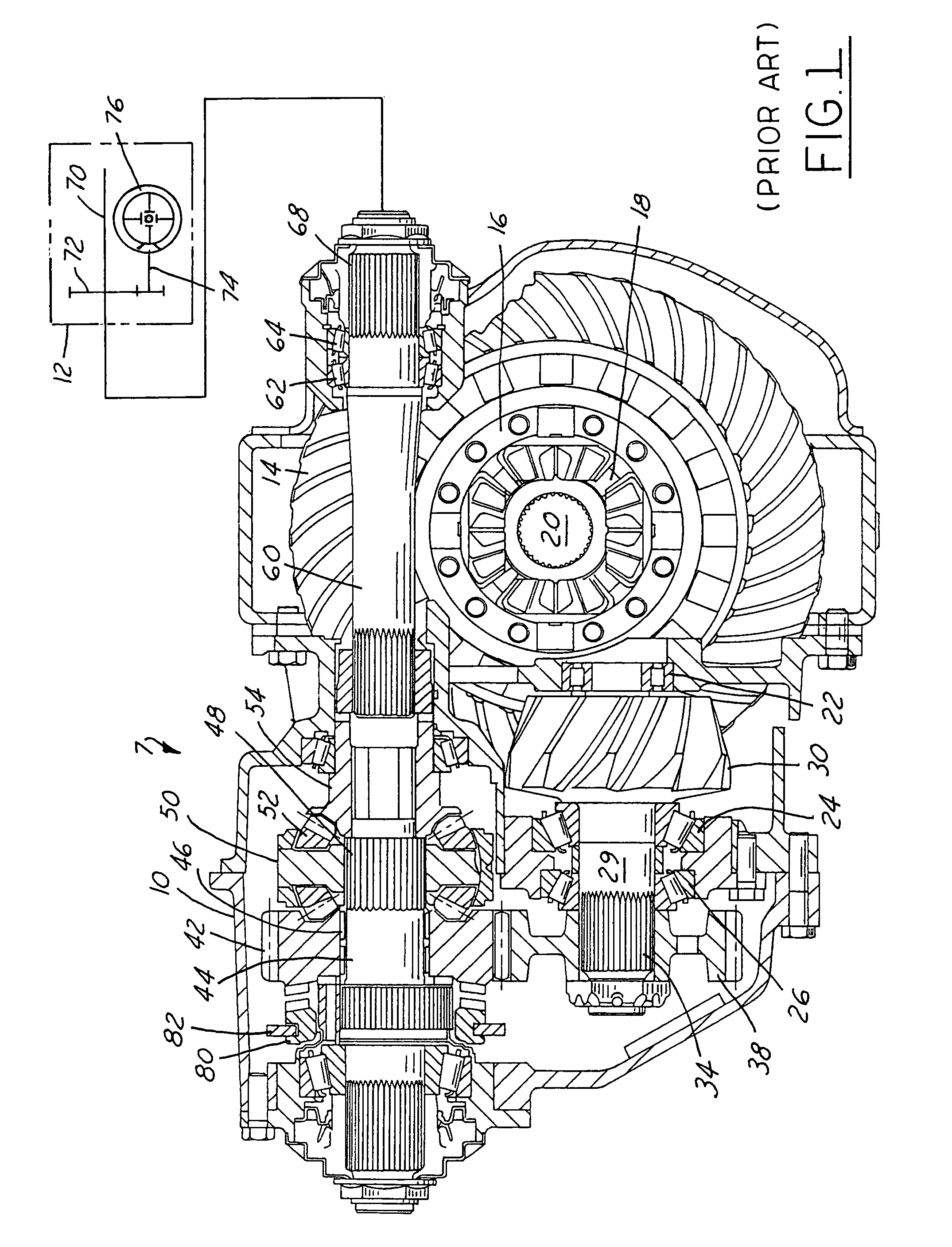 Inter-axle differential lock shift mechanism